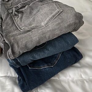 Judy Blue Women's Skinny Jeans - Gray, Mid Blue, Dark Blue 4 pair bundle